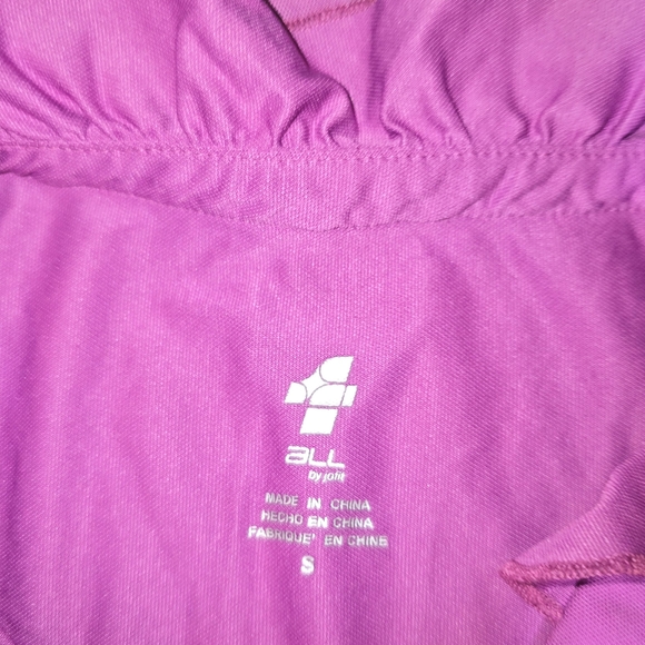 Jofit Magenta Ruffle Trim Country Club Top - Picture 3 of 8